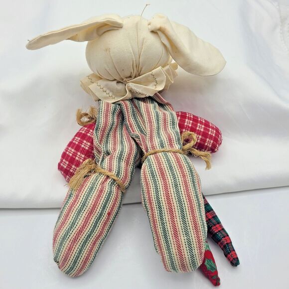 Vintage Christmas Primitive Decorations Handmade Doll Rustic Ornaments Folk Art - Picture 10 of 13